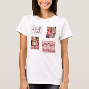 kerstpostzegels 2 Photo Cute Quirky T-shirt