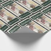 kerstpostzegels cadeaupapier (Hoek)