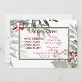 Kerstpot LUCK Avondmaal Uitnodiging (Voorkant)