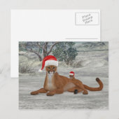 kerstpot met kubbel briefkaart (Voorkant / Achterkant)