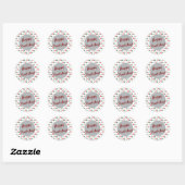 Kerstpoten Ronde Sticker (Vel)