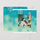 Kerstpraat van de mezen kaart (Voorkant / Achterkant)