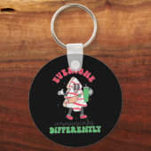 Kerstpraattherapie Iedereen Communiceert Anders Sleutelhanger (Voorkant)