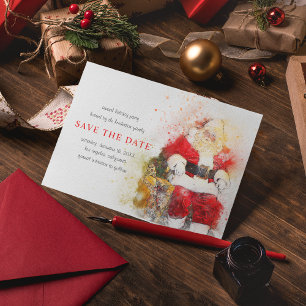 Kerstpracht Kerstfeest Save the Date Uitnodiging Briefkaart
