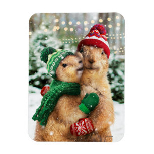 Kerstprairie Dogs Magneet
