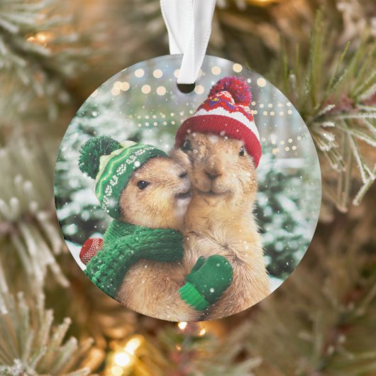 Kerstprairie Dogs Ornament (Boom)