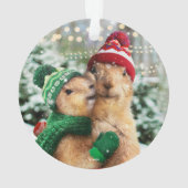 Kerstprairie Dogs Ornament (achterkant)
