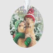 Kerstprairie Dogs Ornament (voorkant)