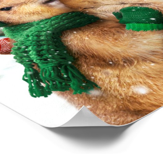 Kerstprairie Dogs Poster (Hoek)