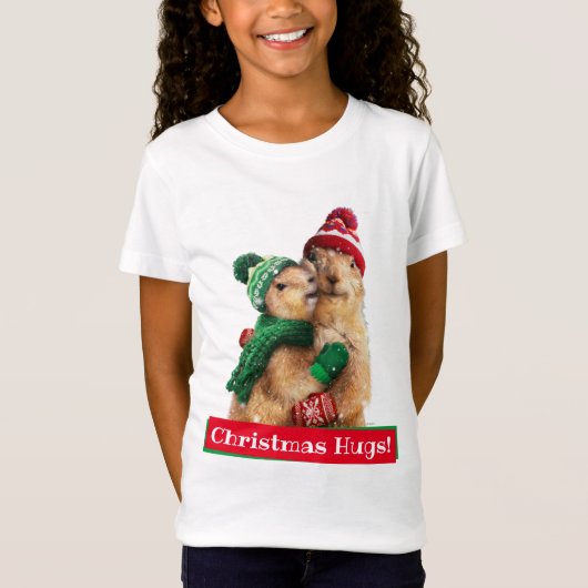 Kerstprairie Dogs T-shirt (Voorkant)