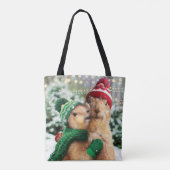 Kerstprairie Dogs Tote Bag (Achterkant)