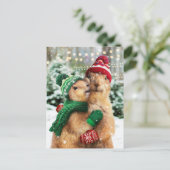 Kerstprairie Dogs Uitnodiging Briefkaart (Staand voorkant)