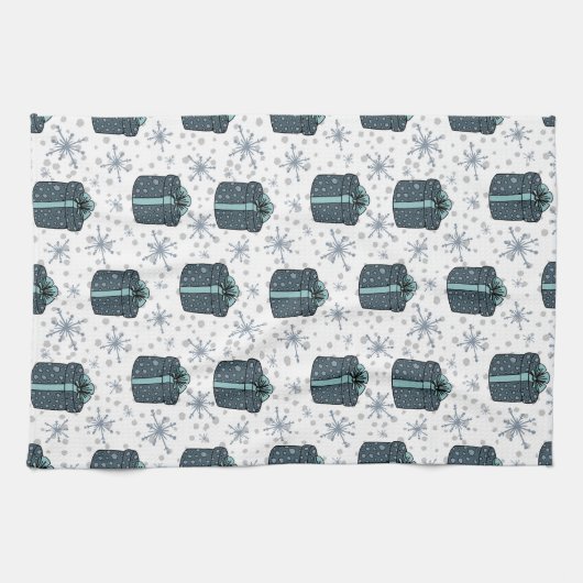 kerstpresentatiepatroon theedoek (Horizontaal)