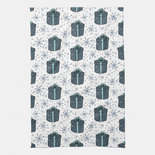 kerstpresentatiepatroon theedoek (Verticaal)