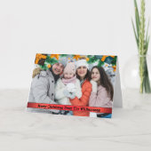 Kerstpresentaties Lijst Pine Boughs Feestdagen Kaart (Voorkant)