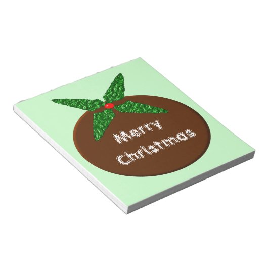 kerstpresentatievlak notitieblok (Schuin)