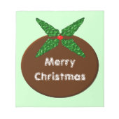 kerstpresentatievlak notitieblok (Voorkant)