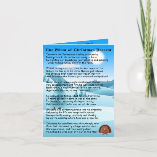 Kerstpresentator Feestdagen Kaart (Voorkant)