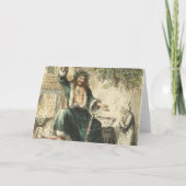 Kerstpresentator Feestdagen Kaart (Voorkant)