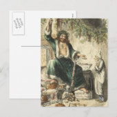 Kerstpresentator Feestdagenkaart (Voorkant / Achterkant)