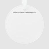 Kerstpresentator Ornament (achterkant)