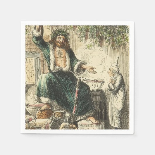 Kerstpresentator Servetten (Voorkant)