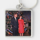 KerstPresident John & Jacqueline Kennedy Sleutelhanger (Voorkant)