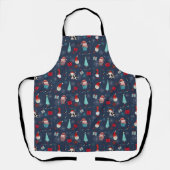Kerstpret Custom naam en datum Schort (Voorkant)