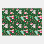 Kerstpret Ditzy Kerstman  Inpakpapier Vel (Voorkant 2)