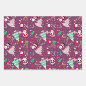 Kerstpret Ditzy Santa Inpakpapier Vel (Voorkant 3)