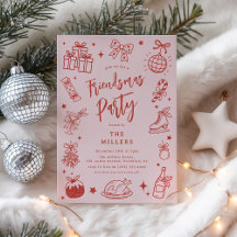 Kerstpret Doodle VriendenKerstfeest