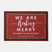 Kerstpret Fun Grappig Deurmat (Voorkant)