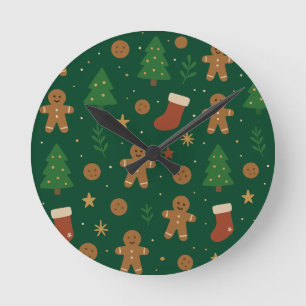 Kerstpret Fun met Gingerbread Ronde Klok