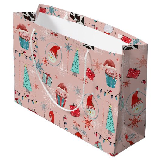 Kerstpret Groot Cadeauzakje (Achterkant Gekanteld)
