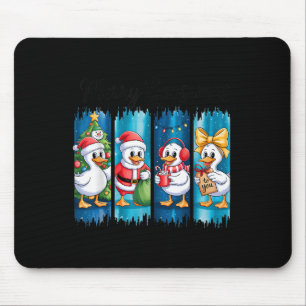 Kerstpret met Kerstvreugde Feestelijke Eenden Muismat