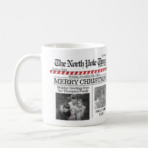 Kerstpret Nord Poolse Tijd Fantasievol Schattig Koffiemok