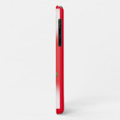 Kerstpret rood wit met tekst Case-Mate iPhone case (Achterkant/links)