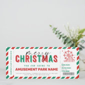 Kerstpretpark Theme Park Ticket Gift (Staand voorkant)