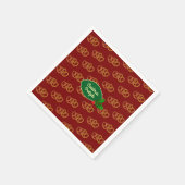 Kerstpretzel-snacks - Kerstfeest eigen tekst Servet (Hoek)