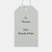 kerstprijzen op een cadeauLabel (Achterkant)