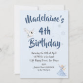 Kerstprinses Verjaardag Schattigee Wintersneeuwvlo Kaart (Achterkant)