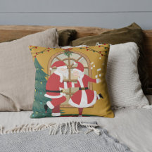 Kerstprint van Santa & Mevrouw Claus die samen dan