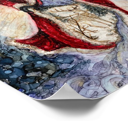 kerstprintgeest poster (Hoek)