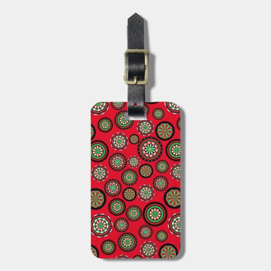 kerstprintplaten bagagelabel (Voorkant verticaal)