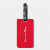 kerstprintplaten bagagelabel (Achterkant verticaal)