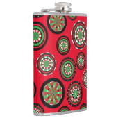 kerstprintplaten heupfles (Rechts)