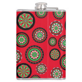 kerstprintplaten heupfles (Achterkant)