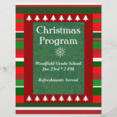  kerstprogramma voor evenementen flyer (Voorkant)