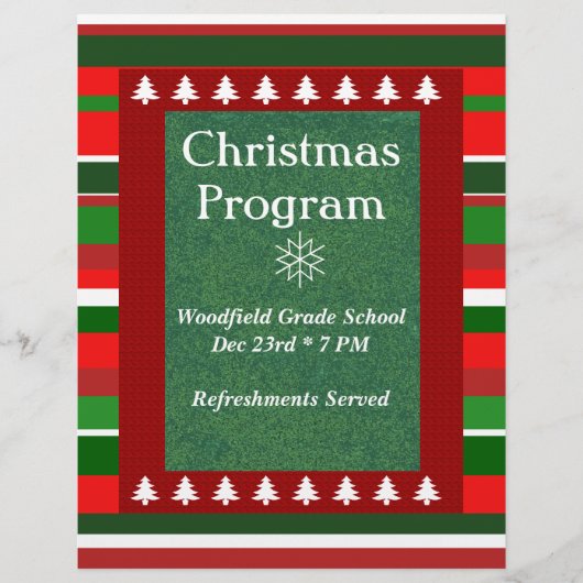  kerstprogramma voor evenementen flyer (Voorkant)