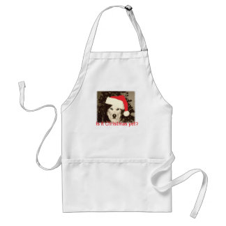 Kerstpron met Santa Husky Standaard Schort
